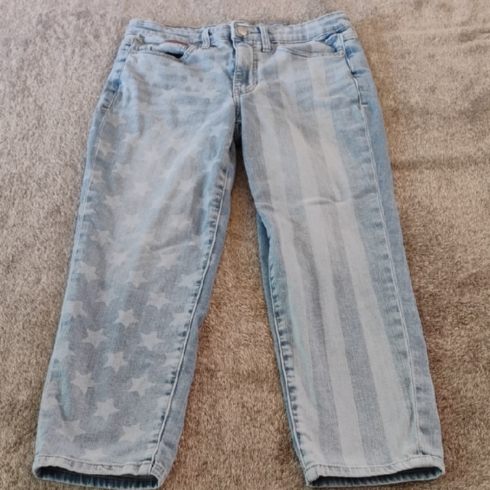 Tommy Jeans Stars And Stripes 90s Crop Jeans Repro